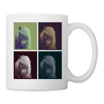 Pferdeportrait - Natur-Fotoautomat - Tasse - Weiß - Rechts