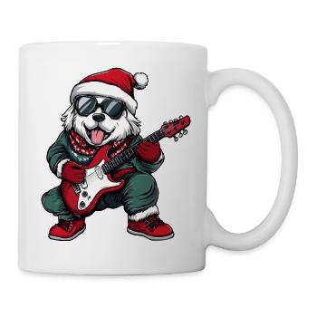 Kangal Hund Weihnachten Rocker Gitarre - Tasse - Weiß - Rechts