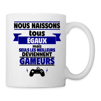 les meilleurs deviennent gameurs - Mug blanc - blanc - Droite