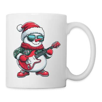Snowman Christmas Rocker Guitar - Mug - white - Right