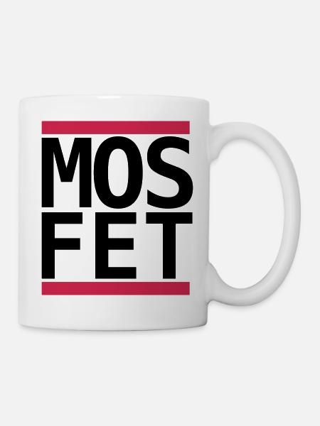 Mosfet Electronics Fans Run Design - Mug blanc - blanc