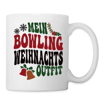 Bowler Weihnachten Bowlingspieler Spieler Team - Tasse - Weiß - Rechts
