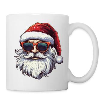Cool Santa Claus with sunglasses - Mug - white - Right