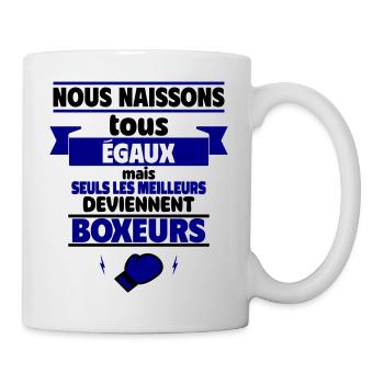 Seuls les meilleurs deviennent boxeurs,boxe - Mug blanc - blanc - Droite