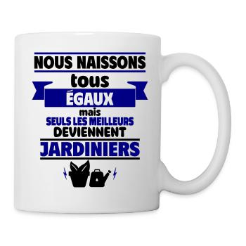 tous les hommes jardiniers - Mug blanc - blanc - Droite