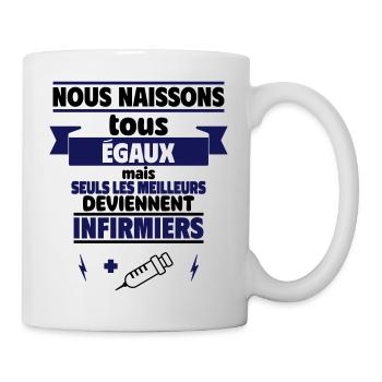 les meilleurs infirmiers - Mug blanc - blanc - Droite