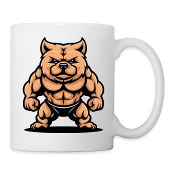 hund comic - Tasse - Weiß - Rechts
