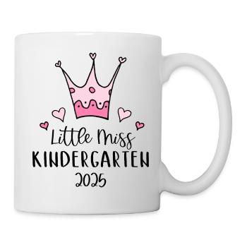 Little Miss Kindergarten 2025 Süßes Mädchen Kita - Tasse - Weiß - Rechts