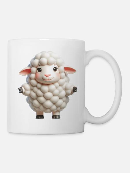 Schaf 2 - Tasse - Weiß