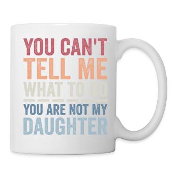 Funny Dad Tee For Father Daddy Papa From Daughter - Mug blanc - blanc - Droite