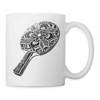 Tischtennisschläger - Tasse - Weiß - Rechts