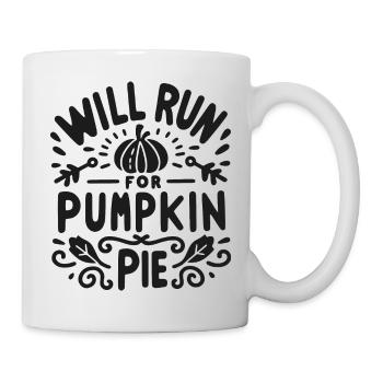 Va courir pour la tarte à la citrouille - Mug blanc - blanc - Droite
