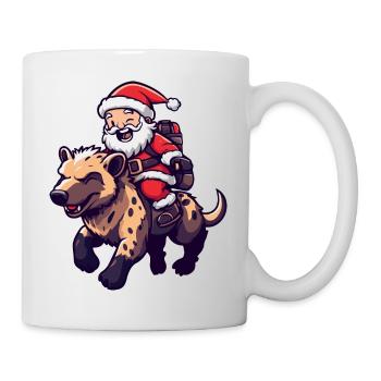 Hyena Santa Claus - Mug - white - Right