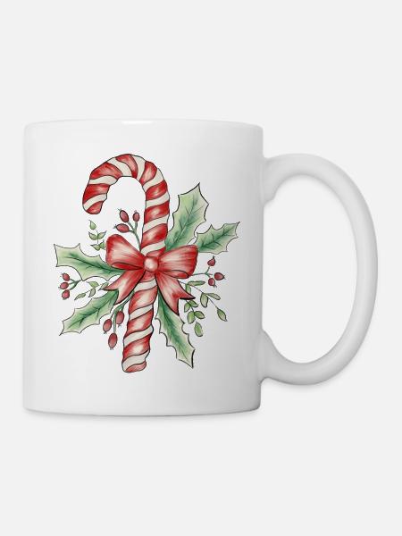 Zuckerstange - Tasse - Weiß