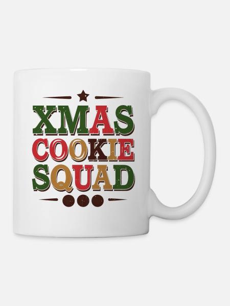 Das Team der Weihnachtsplätzchen - Tasse - Weiß