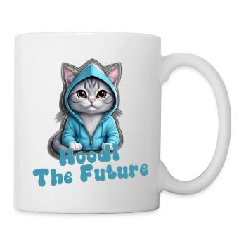 Crypto Cat « Hoodl » l’avenir - Mug blanc - blanc - Droite