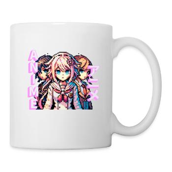 Anime pixelart girls - Mug - white - Right