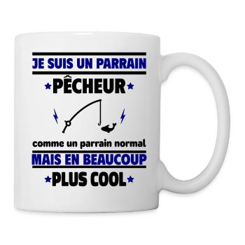 Je suis un parrain pêcheur plus cool - Mug blanc - blanc - Droite