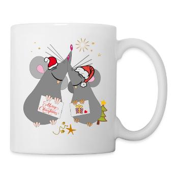 Noël Joyeux Noël Souris - Mug blanc - blanc - Droite