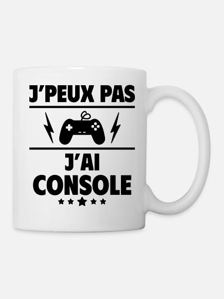 J'peux pas j'ai console, gameur, gameuse, noël - Mug blanc - blanc