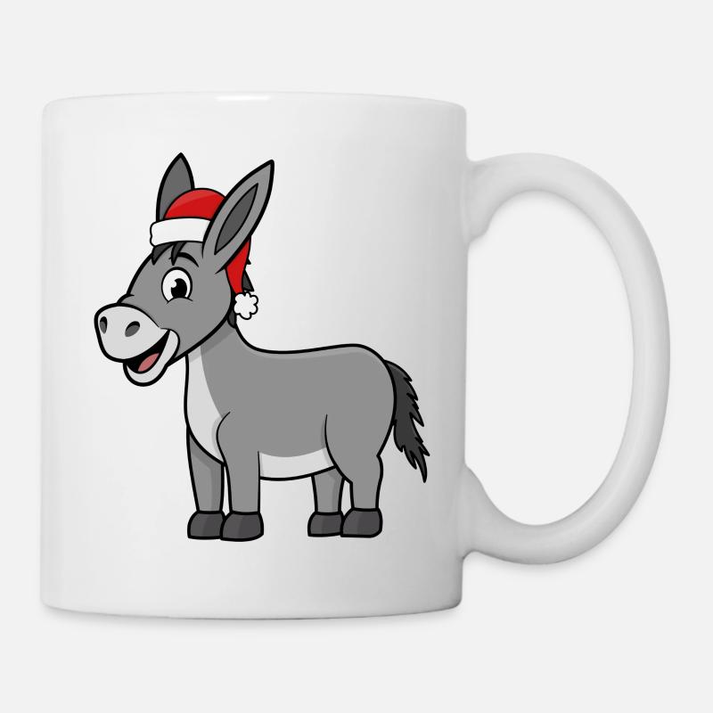 Christmas donkey - Mug - white