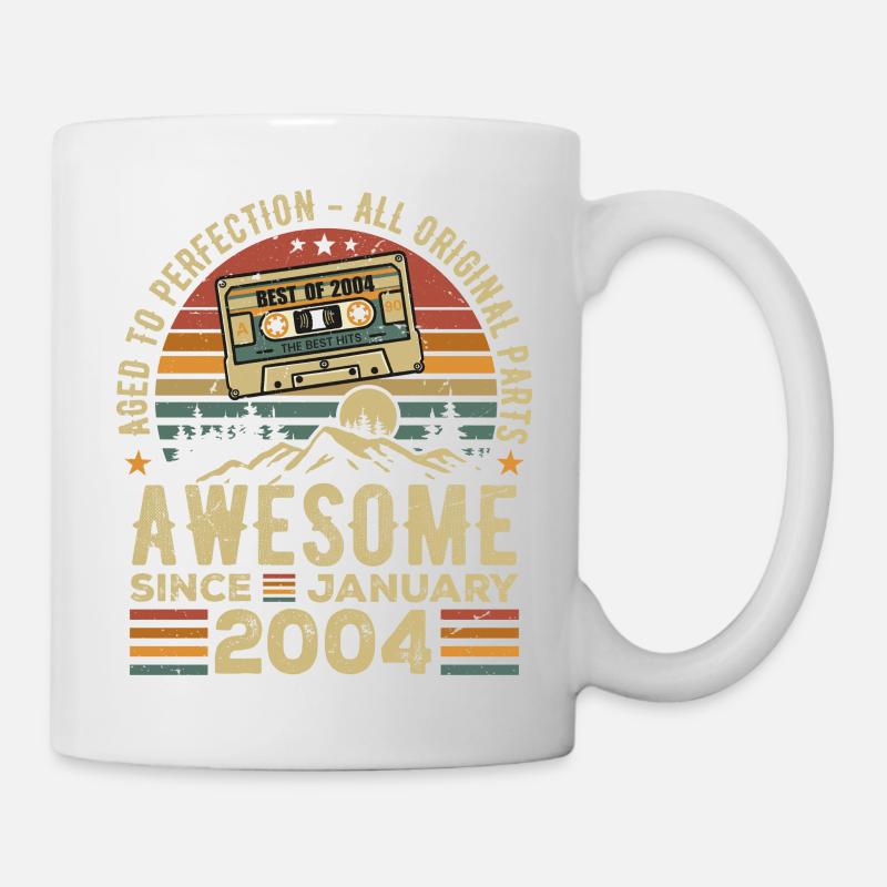 Anniversaire Janvier 2004 | Cadeau Janvier 2004 - Mug blanc - blanc