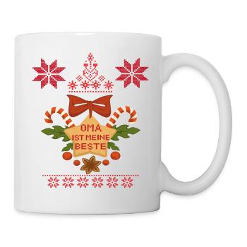 Mamie est mon meilleur Noël - Mug blanc - blanc - Droite