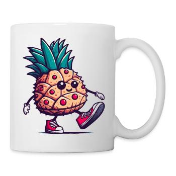 Zu Fuß Ananas - Tasse - Weiß - Rechts