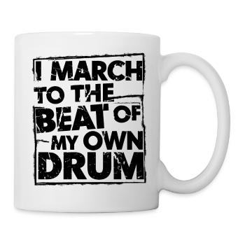 Music with heart and rhythm - Mug - white - Right
