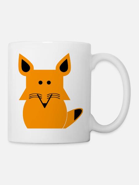Fuchs - Tasse - Weiß