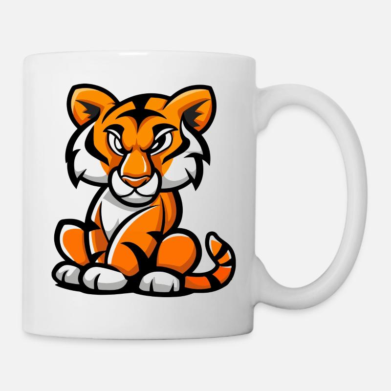 Tiger Comic - Tasse - Weiß