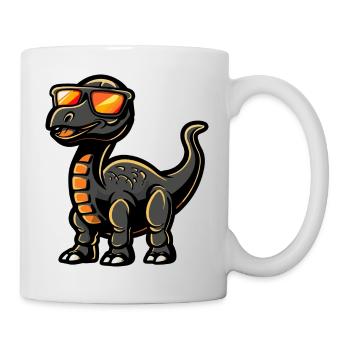 dinosaur brontosaurus animal - Mug - white - Right