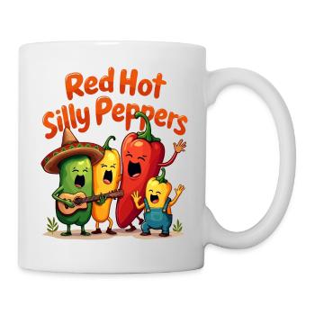 Red Hot Silly Peppers - Mug - white - Right