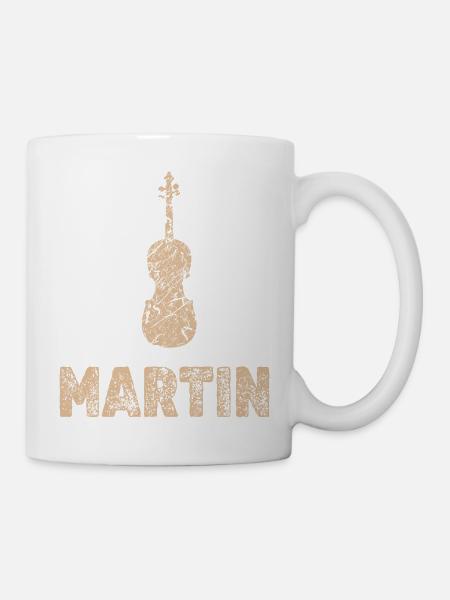 Martin als Bratsche - Tasse - Weiß