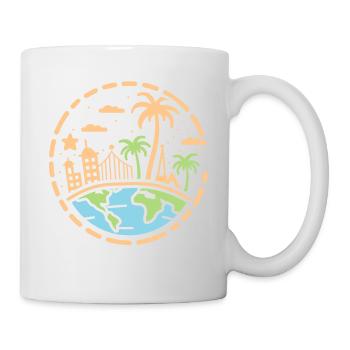 Voyage Humour vacances - Mug blanc - blanc - Droite