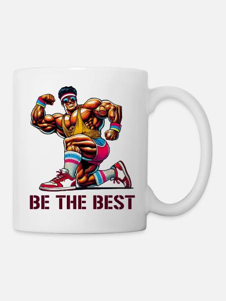 bodybuilder best - Tasse - Weiß