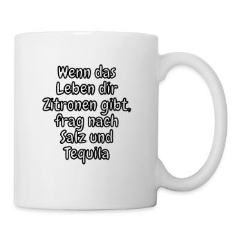 lustiges Spruch T-shirt – Dein Statement-Shirt - Tasse - Weiß - Rechts