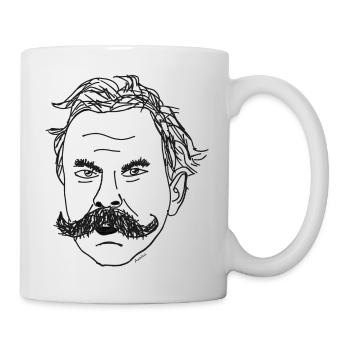 Friedrich Nietzsche - Philosoph - Tasse - Weiß - Rechts
