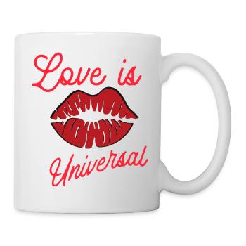Liebe ohne Grenzen - Tasse - Weiß - Rechts