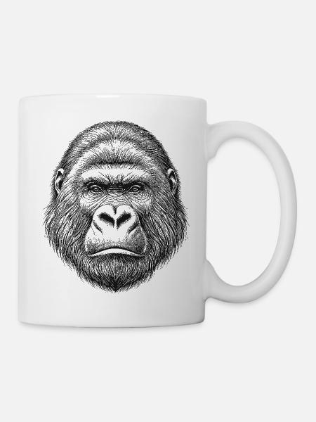 Gorilla - Tasse - Weiß