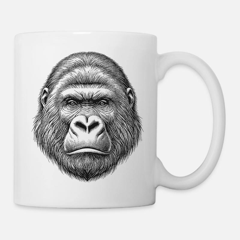 Gorilla - Tasse - Weiß