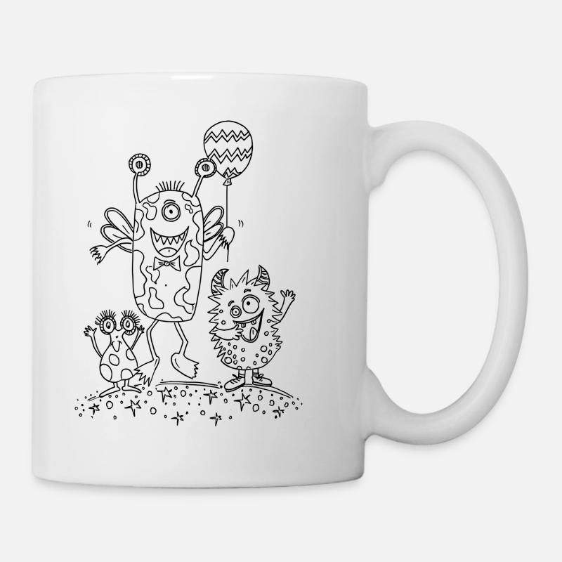 Monster Party Fun - Mug blanc - blanc