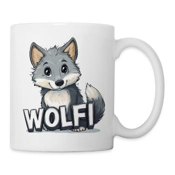 Wolfi - Your pet name - Mug - white - Right