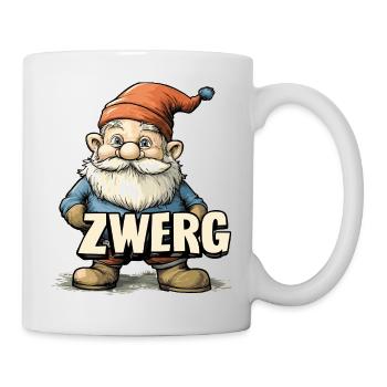 Gartenzwerg - Tasse - Weiß - Rechts