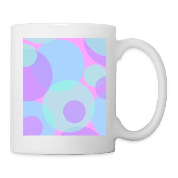 Punkte in Pastell - Tasse - Weiß - Rechts