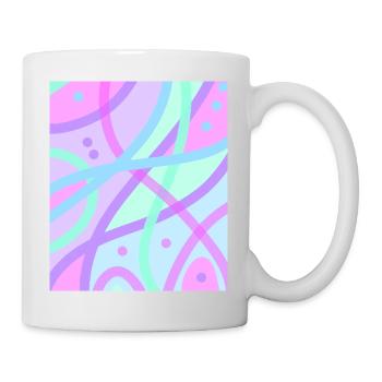 Pastell - Tasse - Weiß - Rechts