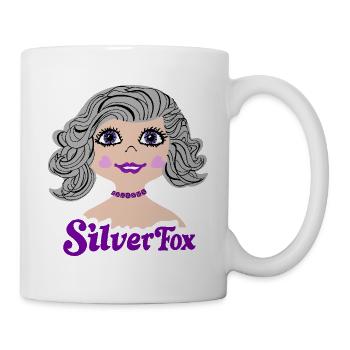 Silverfox Gray Hair Nostalgia - Mug - white - Right