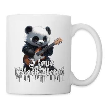 Funny Panda Black Metal Fun Design - Mug - white - Right