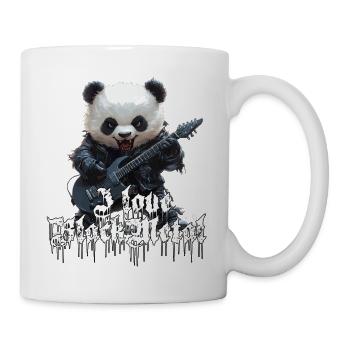 Funny Panda Black Metal motif - Mug - white - Right