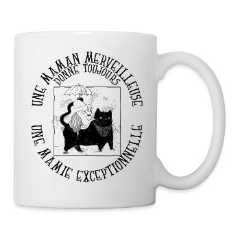 Une maman formidable donne toujours une mamie... - Mug blanc - blanc - Droite